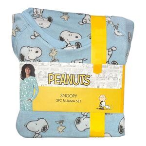 Snoopy - Licensed Women's 2 Piece Long Sleeve Pullover & Jogger Lightweight Paja